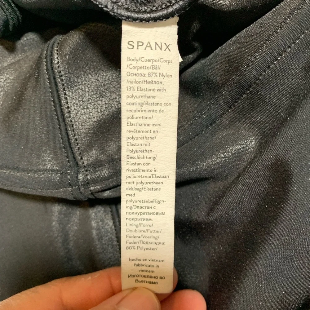 Spanx black leggings. Size L.